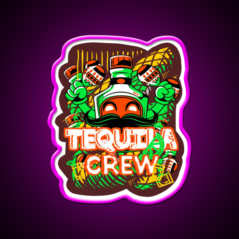 Funny Tequila Bottle Party Drink Tequila Led Neon Sign Rgb Color - Shineneon
