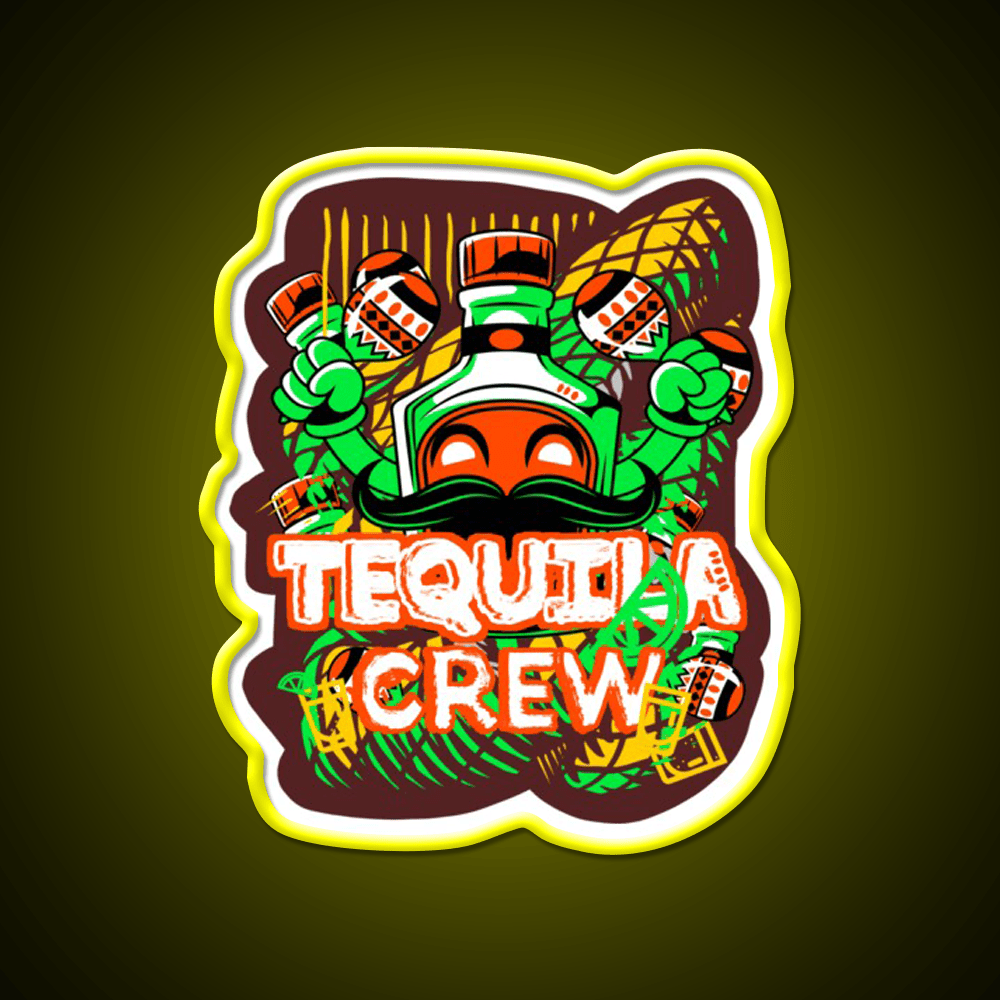 Funny Tequila Bottle Party Drink Tequila Led Neon Sign Rgb Color - Shineneon