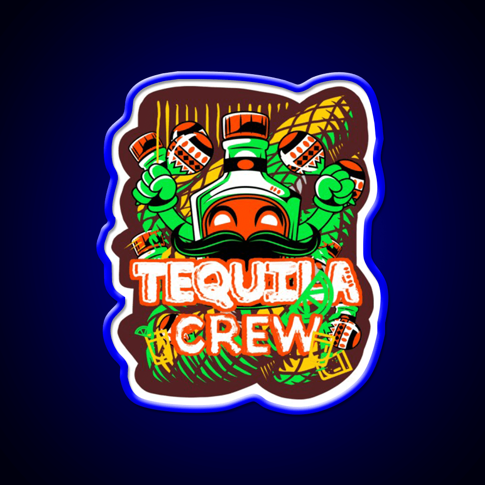 Funny Tequila Bottle Party Drink Tequila Led Neon Sign Rgb Color - Shineneon
