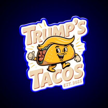 Funny Trump Always Chickens Out Taco Parody Taco Led Neon Sign Rgb Color - Shineneon