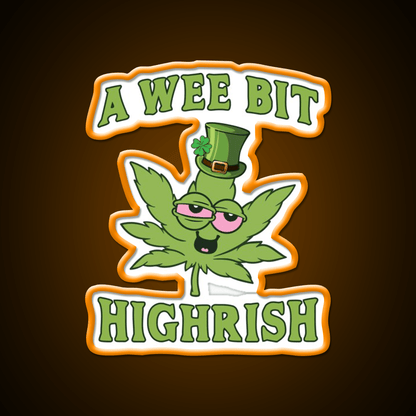 Funny Weed Stoner 420 St Patricks Day Green Leaf Led Neon Sign Rgb Color - Shineneon