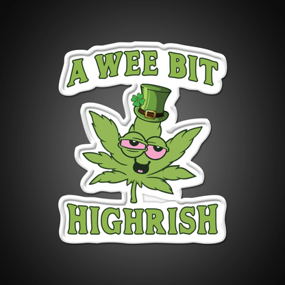 Funny Weed Stoner 420 St Patricks Day Green Leaf Led Neon Sign Rgb Color - Shineneon