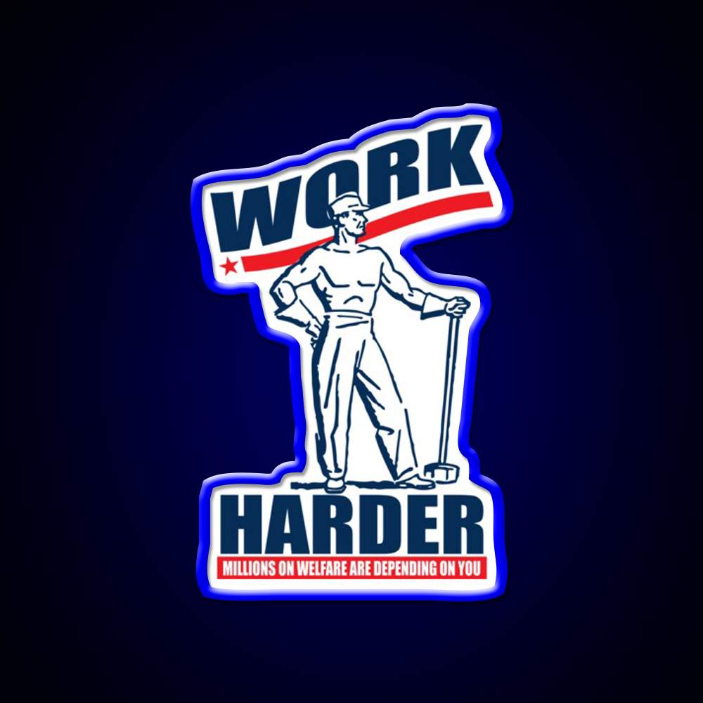 Funny Work Harder Beer Bar Decor Led Neon Sign Rgb Color - LED neon sign view 5