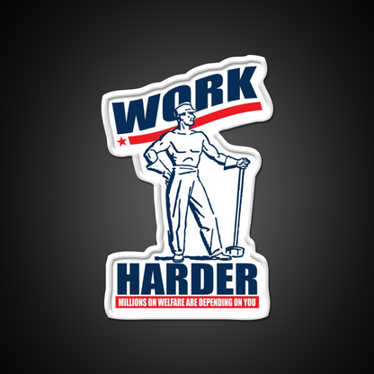 Funny Work Harder Beer Bar Decor Led Neon Sign Rgb Color - LED neon sign view 11