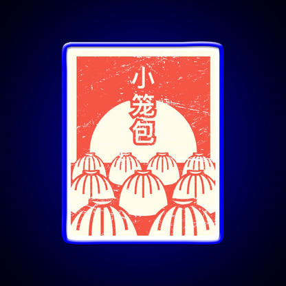 Funny Xiaolongbao Chinese Food Dumpling Led Neon Sign Chinese Food Rgb Color