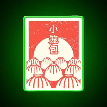 Funny Xiaolongbao Chinese Food Dumpling Led Neon Sign Chinese Food Rgb Color - Shineneon