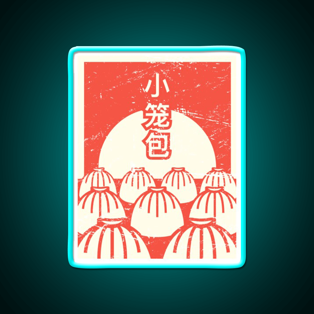 Funny Xiaolongbao Chinese Food Dumpling Led Neon Sign Chinese Food Rgb Color - Shineneon