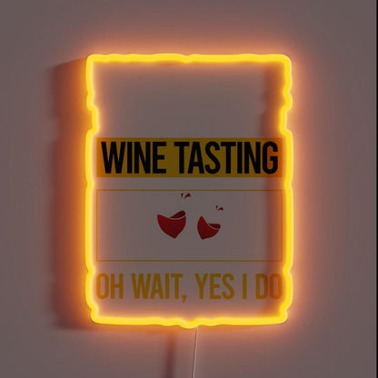 Funny Yes I Do Wine Tasting Rgb Led Neon Sign - Shineneon