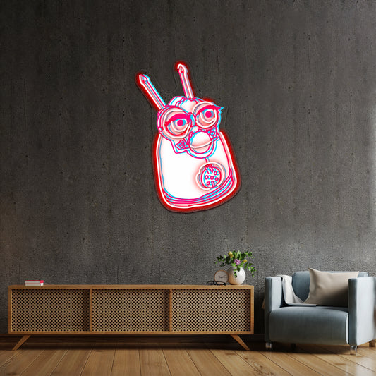 Furby 1998 Robot Retro Pop Artwork Neon Led Signs