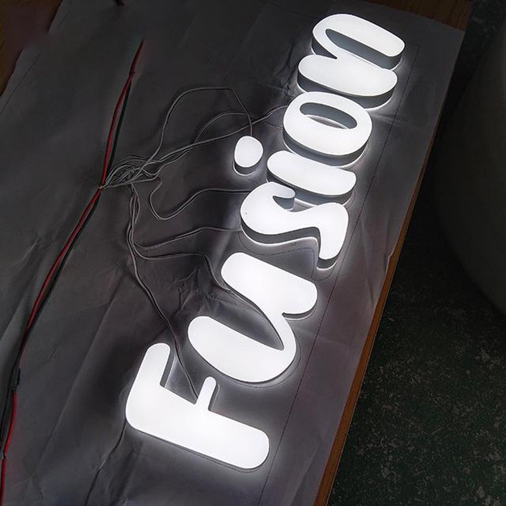 Fusion 3D Frontlit Letters Metal Led Sign