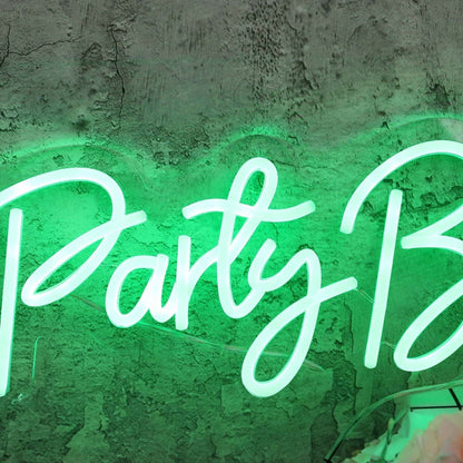 Fuson Party Barn Green Led Neon Sign - Shineneon