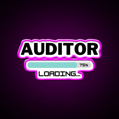 Future Auditor Loading In Progress Man Cave Bar Led Neon Sign Rgb Color