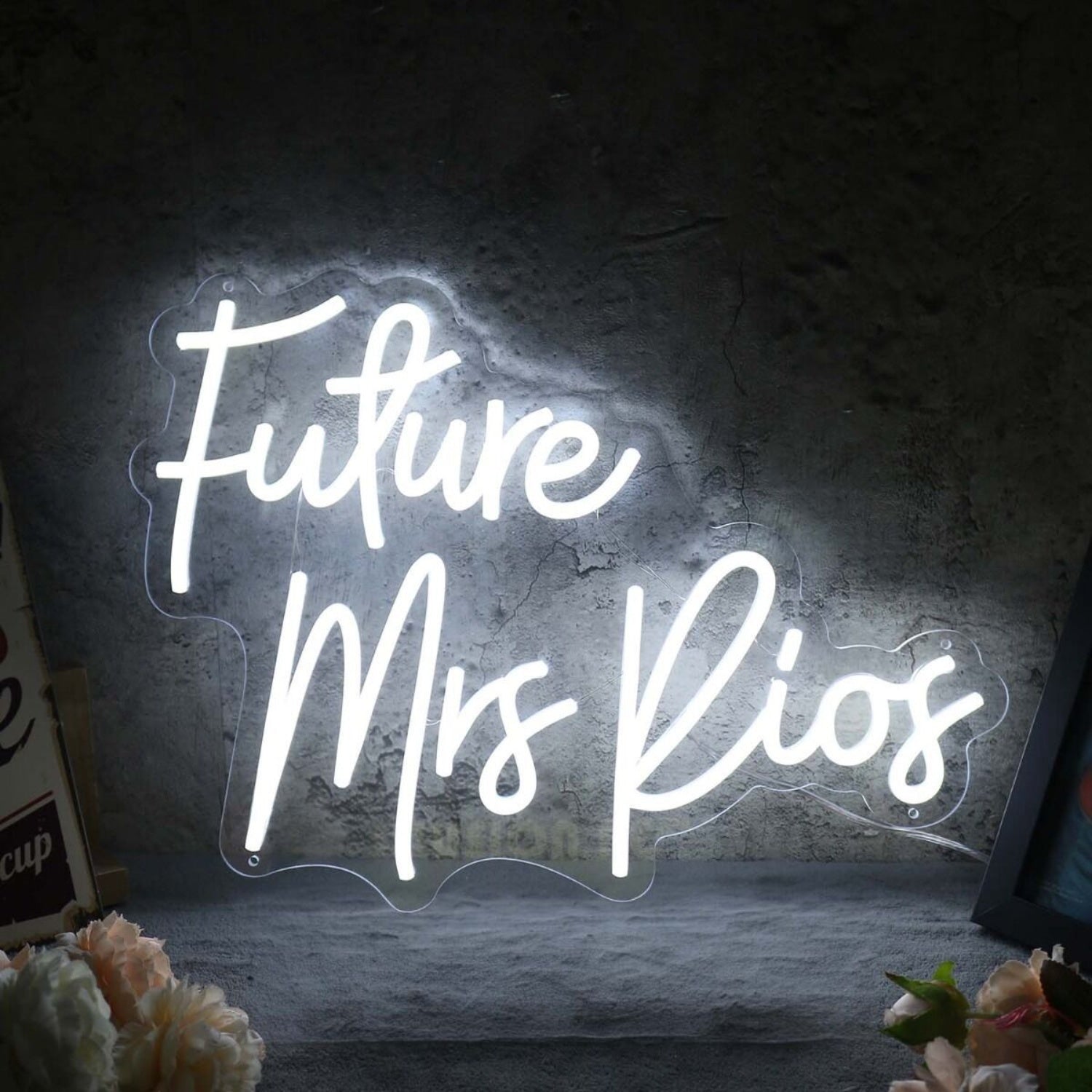 Future Mrs Rios White Led Neon Sign - Shineneon