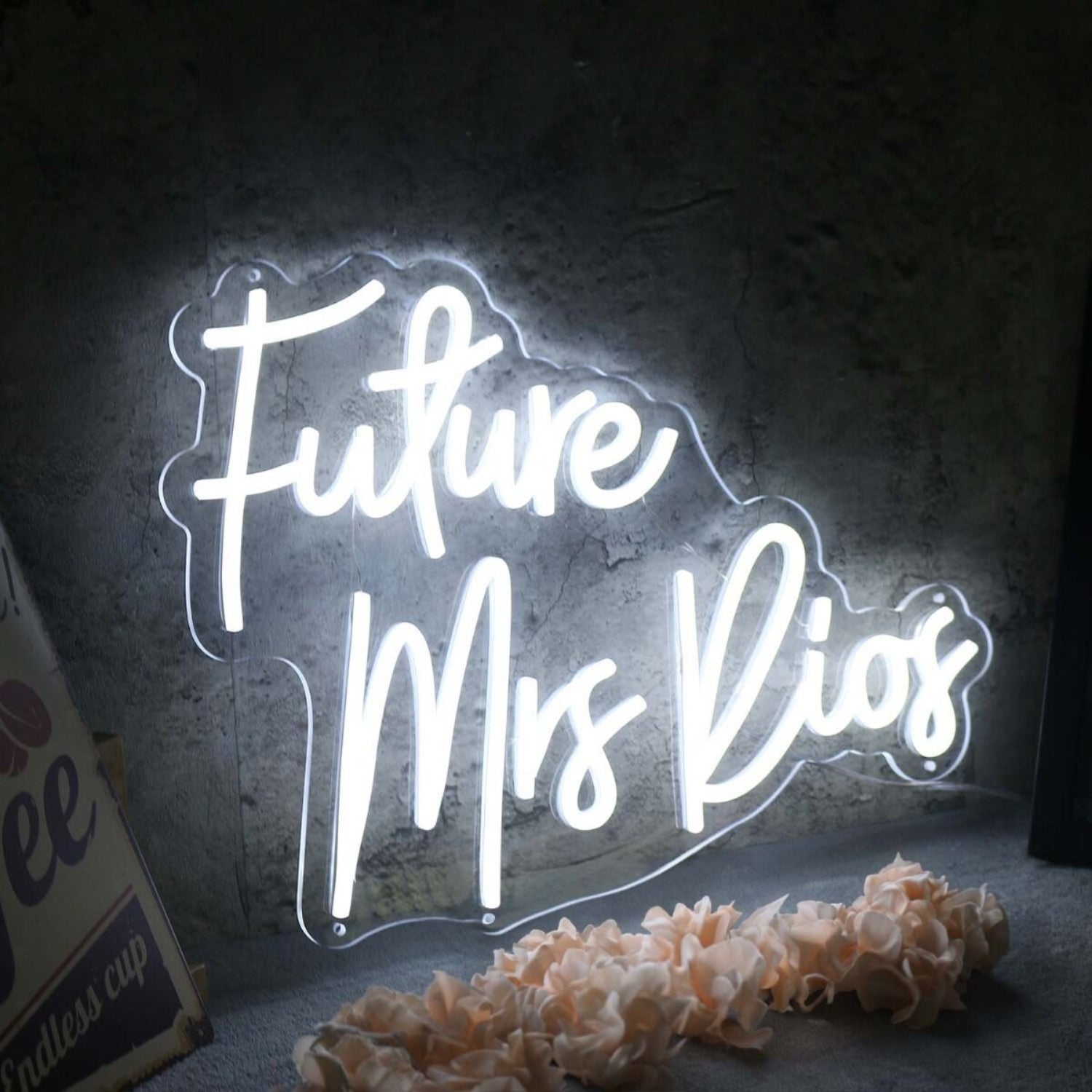 Future Mrs Rios White Led Neon Sign - Shineneon