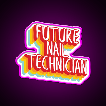 Future Nail Technician Nail Salon Led Neon Sign Rgb Color - Shineneon