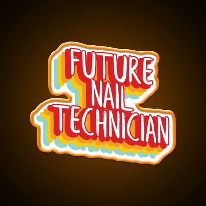 Future Nail Technician Nail Salon Led Neon Sign Rgb Color - Shineneon