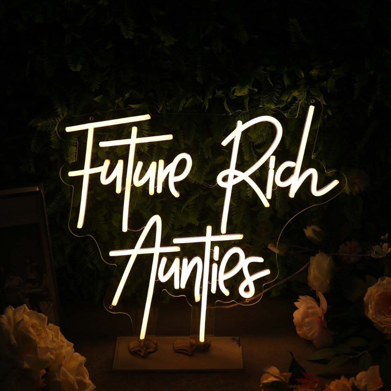 Future Rich Aunties Yellow Led Neon Sign - Shineneon