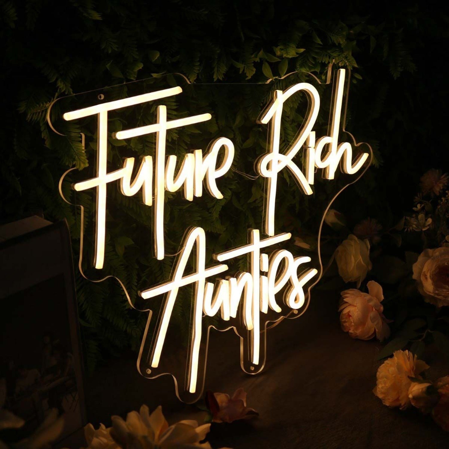 Future Rich Aunties Yellow Led Neon Sign - Shineneon