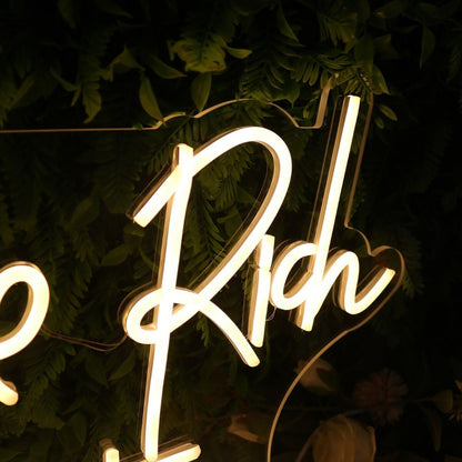 Future Rich Aunties Yellow Led Neon Sign - Shineneon