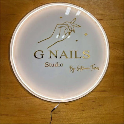 G Nail Studio Acrylic Business Logo Sign - Shineneon