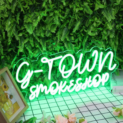 G - Town Smoke Shop Led Neon Sign - Shineneon