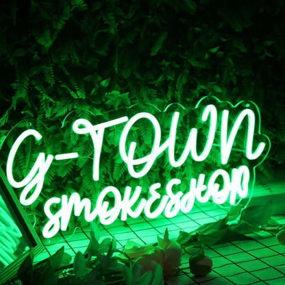 G - Town Smoke Shop Led Neon Sign - Shineneon