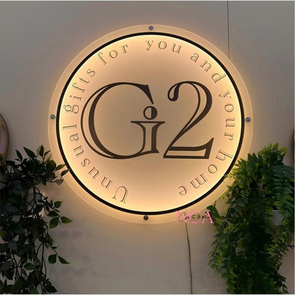 G2 Unusual Gifts Acrylic Business Logo Sign - Shineneon