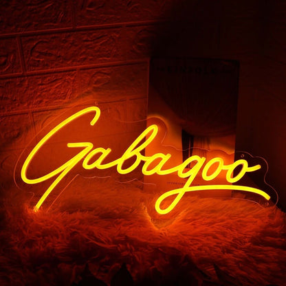 Gabagoo Orange Led Neon Sign - Shineneon