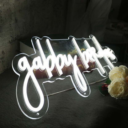 Gabby Bekdas White Led Neon Sign - Shineneon