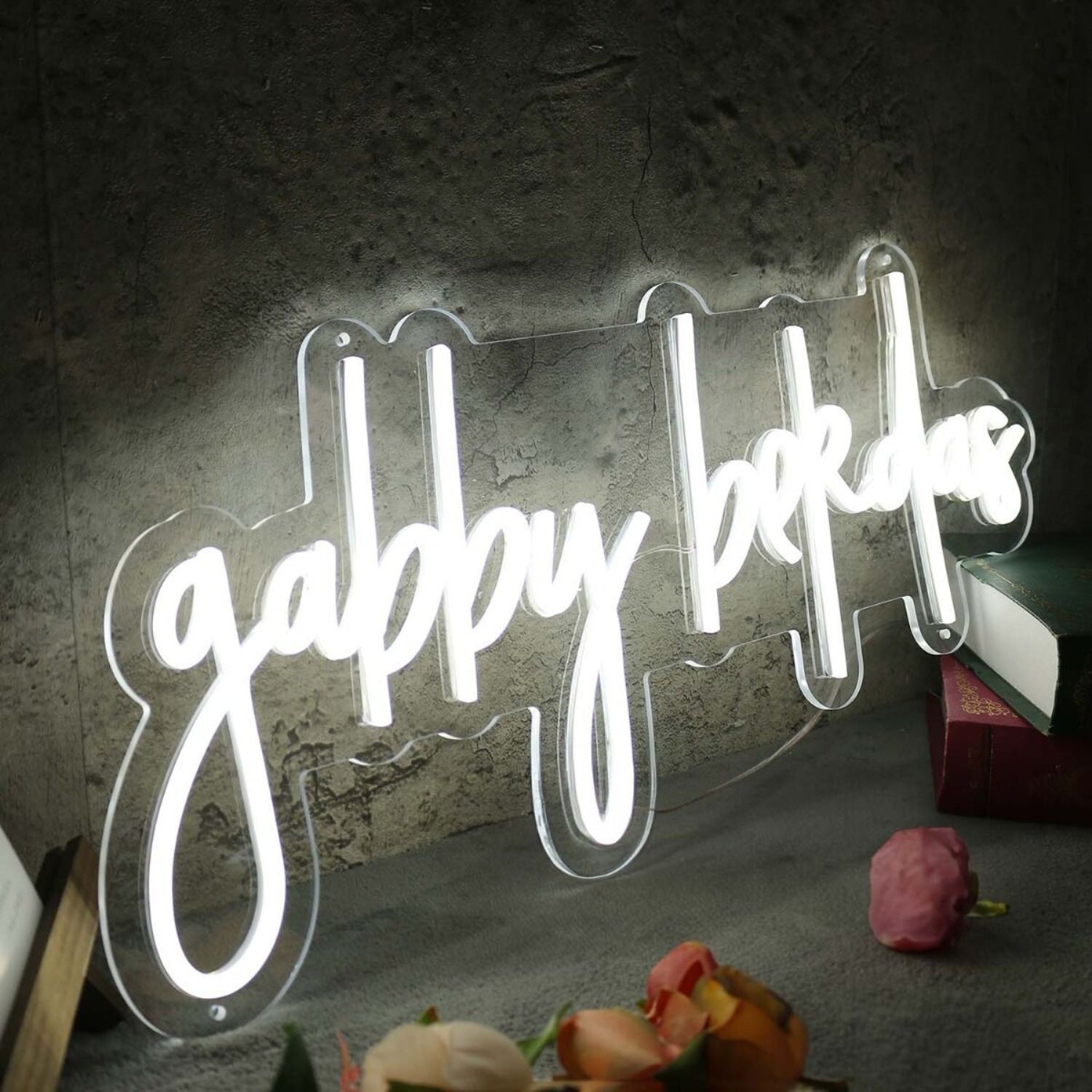 Gabby Bekdas White Led Neon Sign - Shineneon