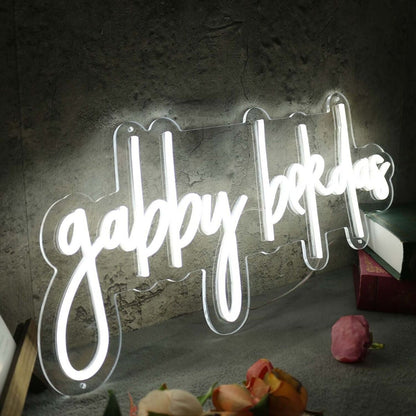 Gabby Bekdas White Led Neon Sign - Shineneon