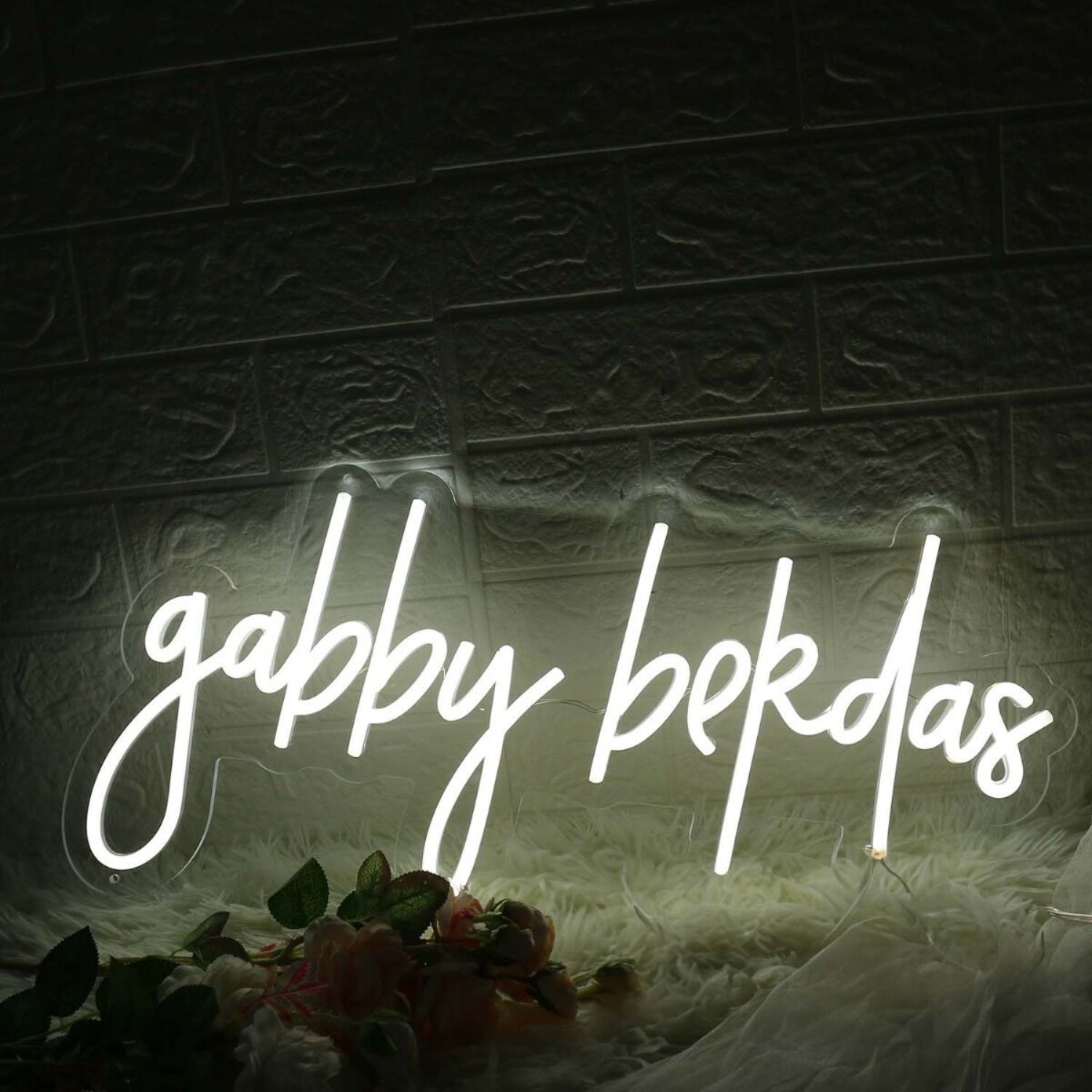 Gabby Bekdas White Led Neon Sign - Shineneon