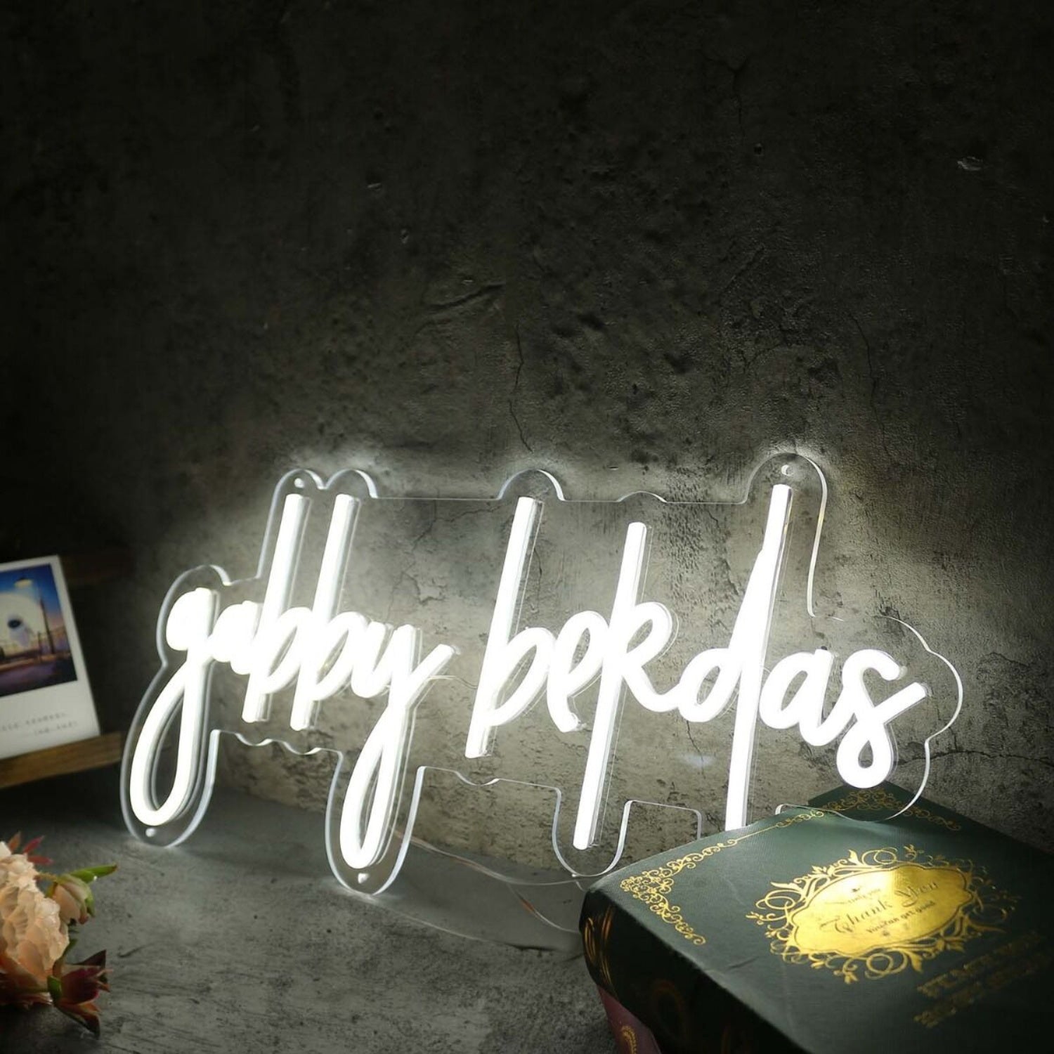 Gabby Bekdas White Led Neon Sign Wall Art - Shineneon