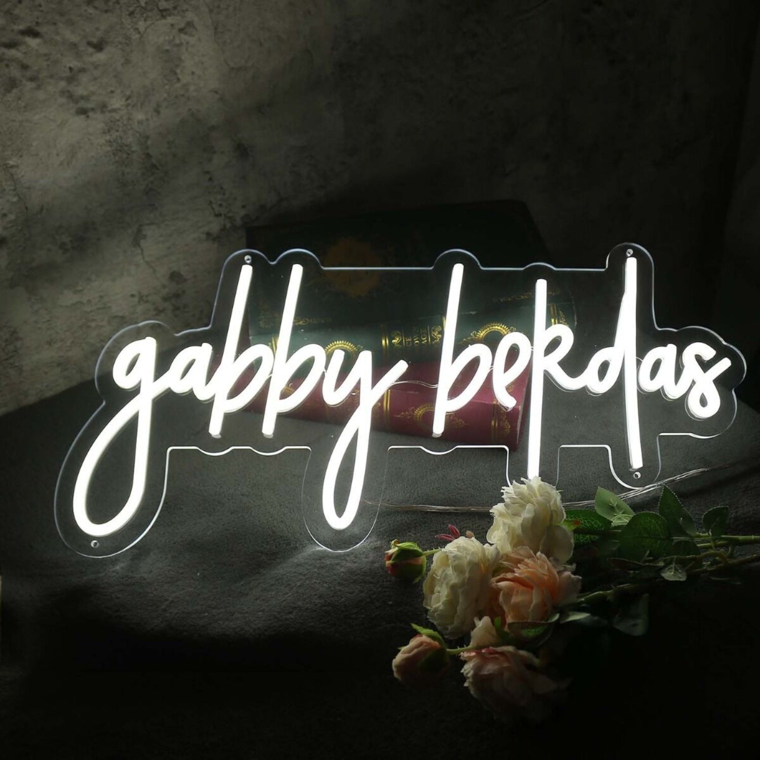 Gabby Bekdas White Led Neon Sign Wall Art - Shineneon