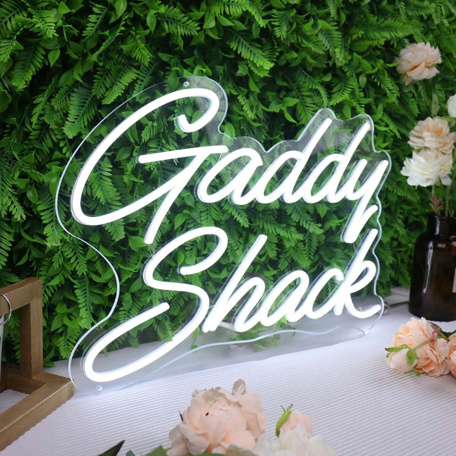 Gaddy Shack White Led Neon Sign - Shineneon