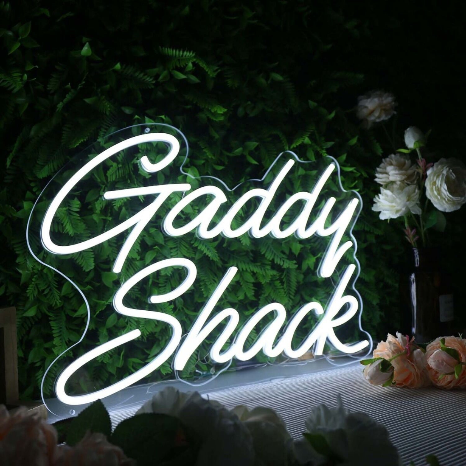 Gaddy Shack White Led Neon Sign - Shineneon