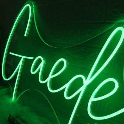 Gaede Green Led Neon Sign | Shineneon