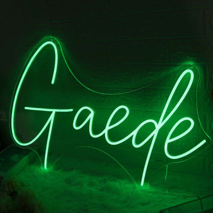 Gaede Green Led Neon Sign | Shineneon