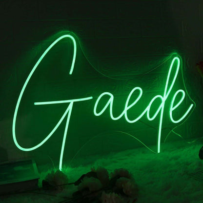 Gaede Green Led Neon Sign | Shineneon