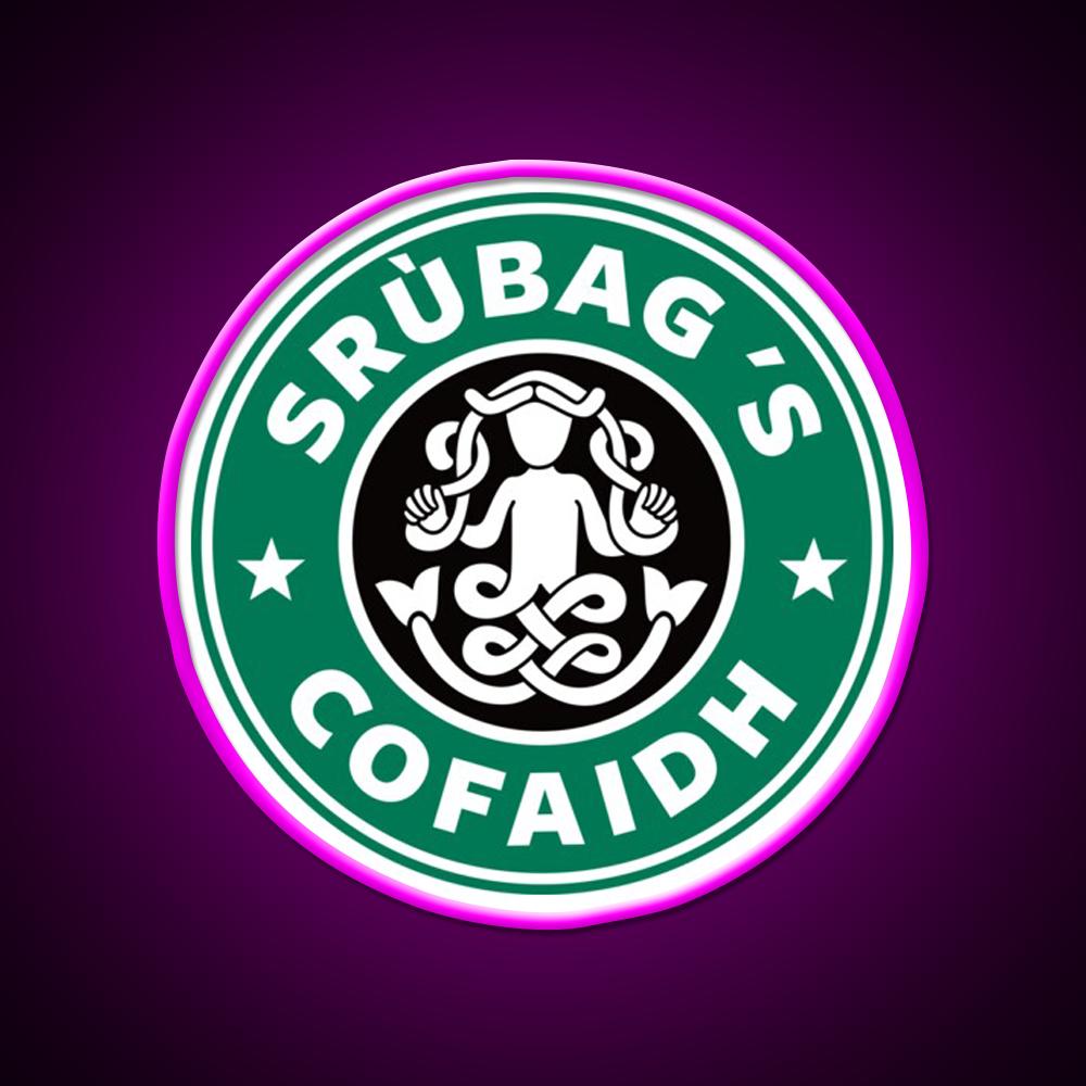 Gaelic Coffee Parody Whiskey Drink Bar Led Neon Sign Rgb Color