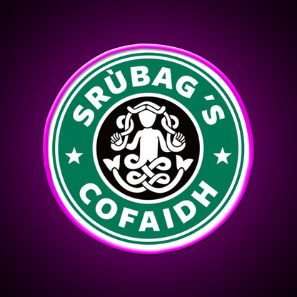 Gaelic Coffee Parody Whiskey Drink Bar Led Neon Sign Rgb Color