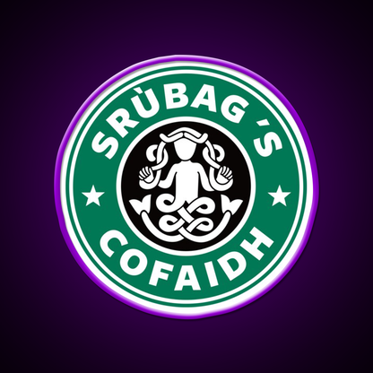 Gaelic Coffee Parody Whiskey Drink Bar Led Neon Sign Rgb Color