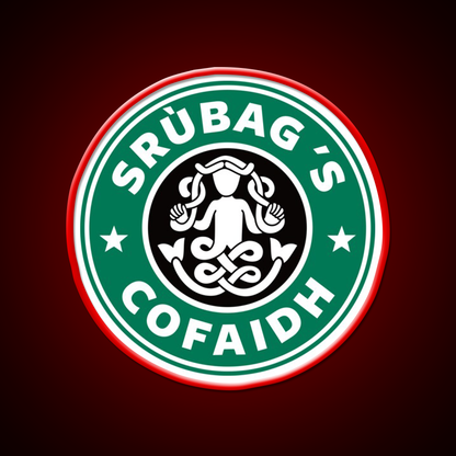 Gaelic Coffee Parody Whiskey Drink Bar Led Neon Sign Rgb Color