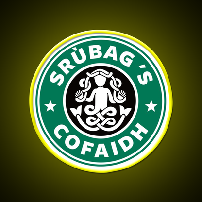 Gaelic Coffee Parody Whiskey Drink Bar Led Neon Sign Rgb Color