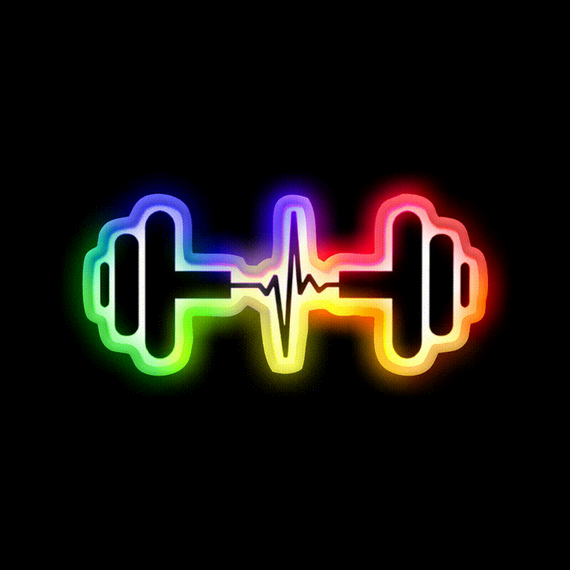Gains Gym Fitness Led Neon Sign Rgb Color