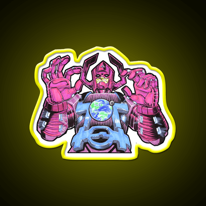 Galactus Hunger Snack Food Led Neon Sign Rgb Color - Shineneon