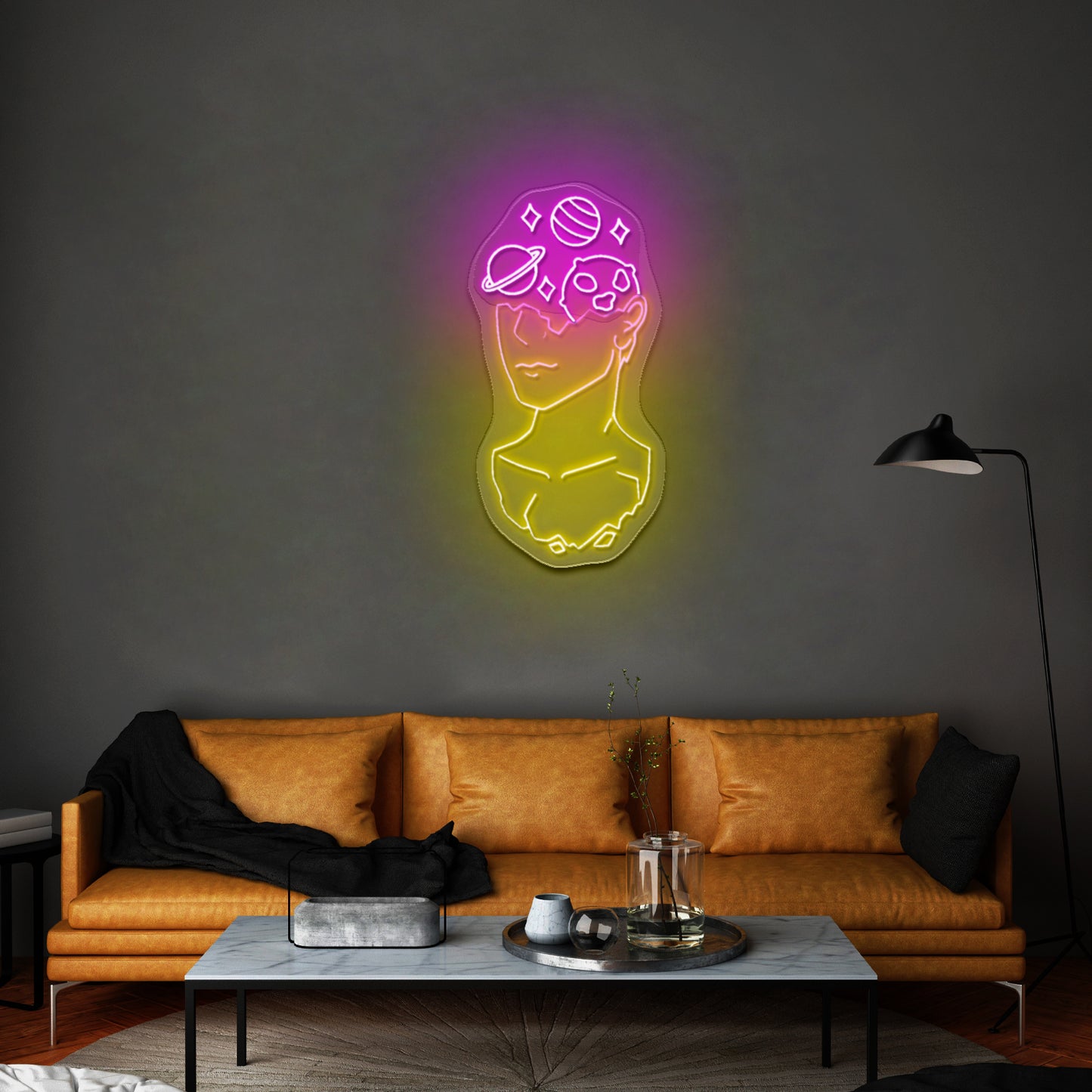 Galaxy Brain Led Signs For Room Kids Large Neon Signs