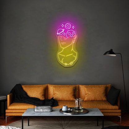 Galaxy Doughnut Artwork Neon Led Signs