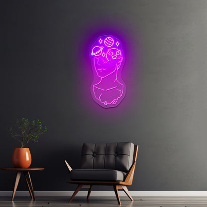 Galaxy Brain Led Signs For Room Kids Large Neon Signs