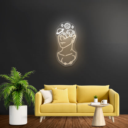 Galaxy Brain Led Signs For Room Kids Large Neon Signs